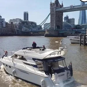 Yacht -central St Kats Dock Tower Bridge Botel London